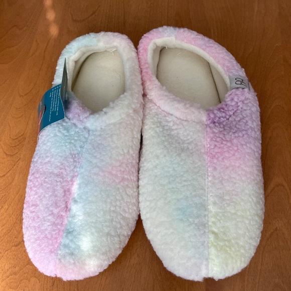 Hometop Pastel Fleece Memory Foam Slippers - Picture 5 of 5